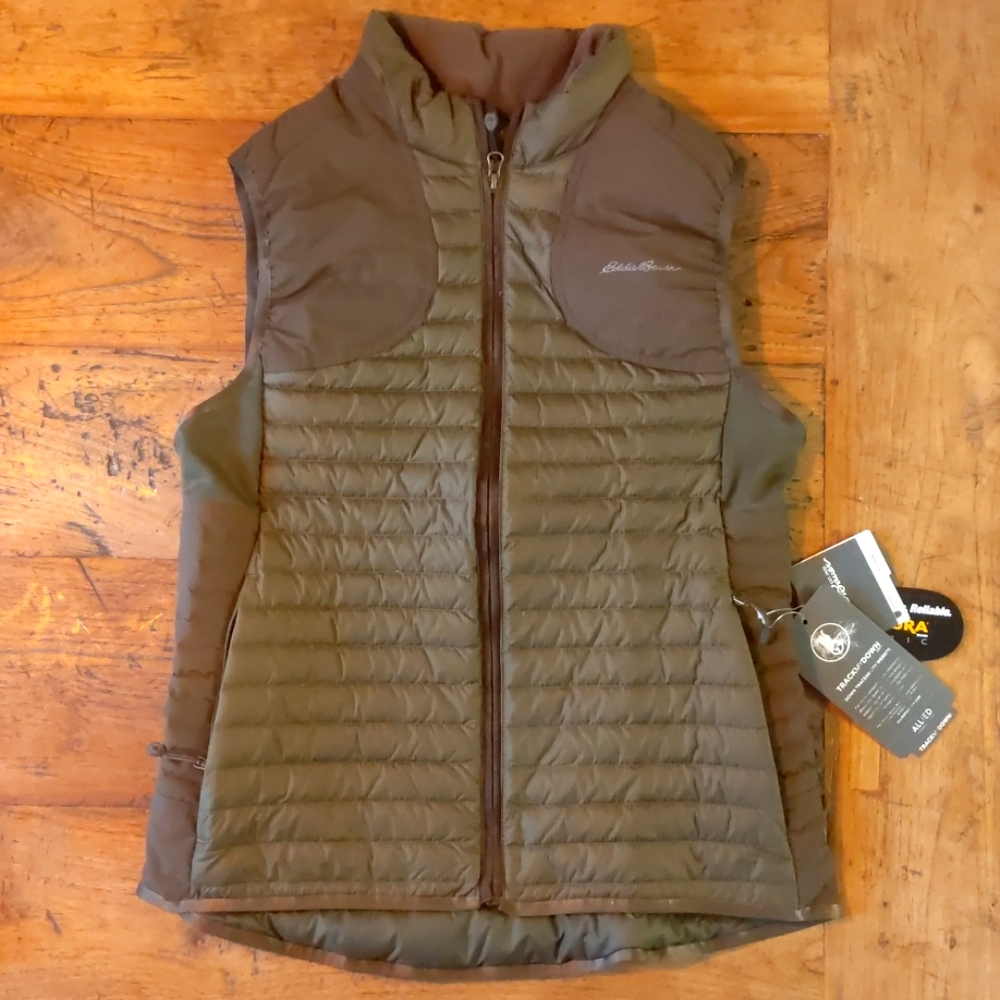 Eddie Bauer  Goose StormDown Vest MicroTherm Moss